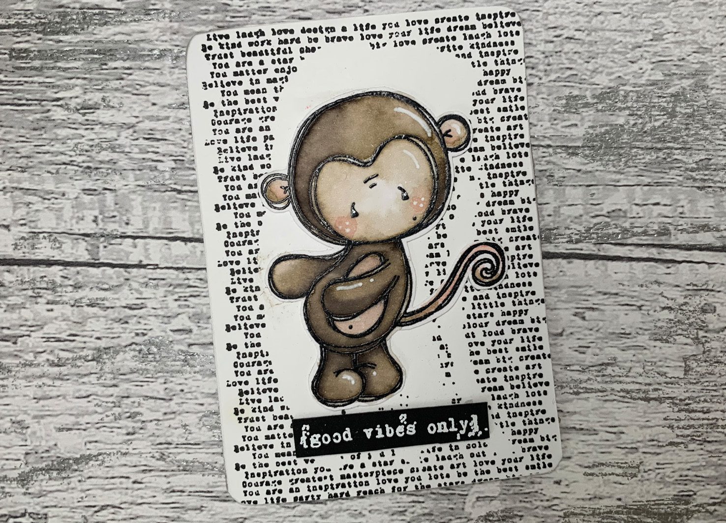 Tracey Hey "Funky Monkey" A6 Stamp Set - Image 3