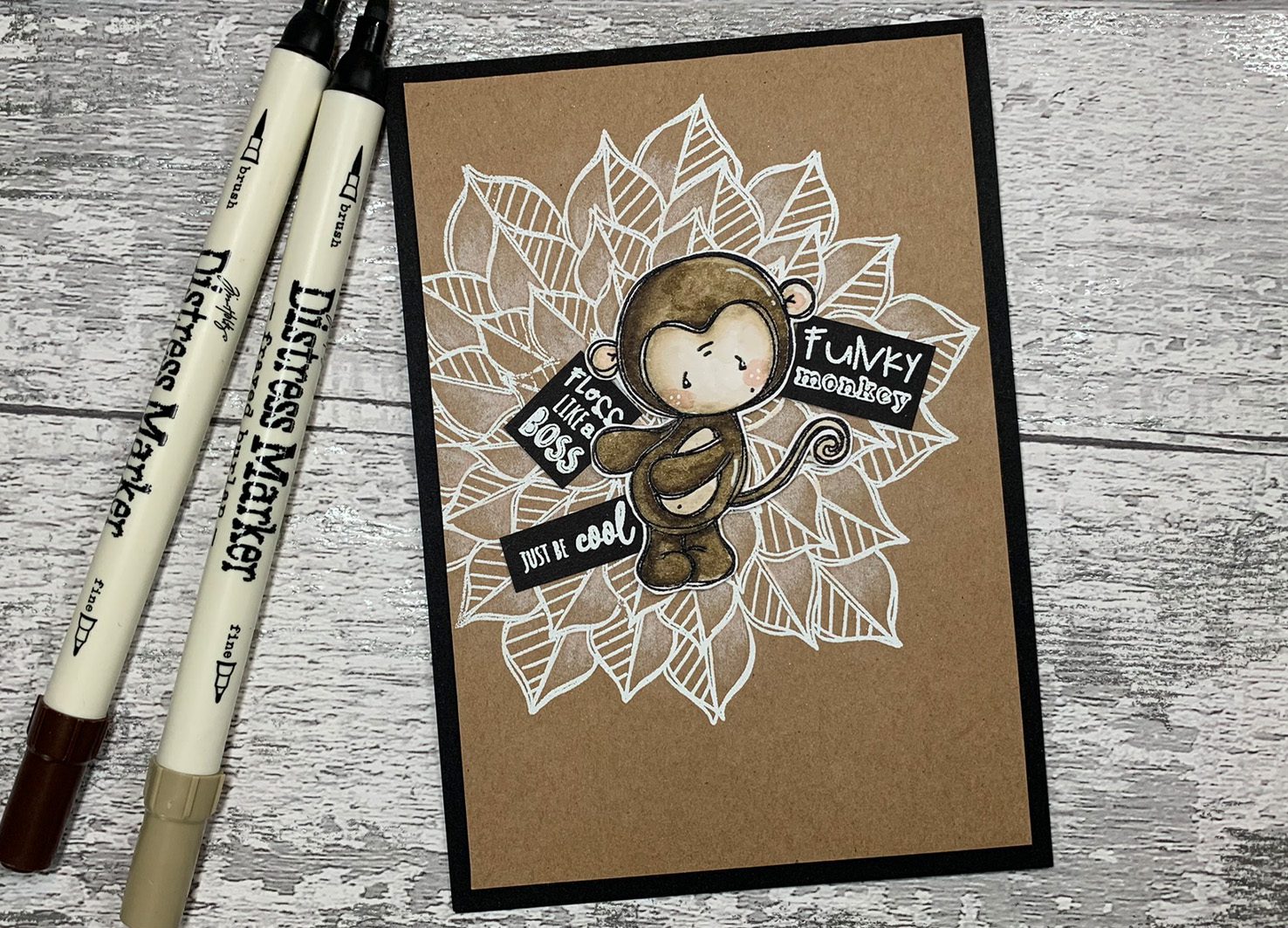 Tracey Hey "Funky Monkey" A6 Stamp Set - Image 4