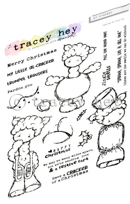 Tracey Hey "Al-Cracker" A5 Stamp Set