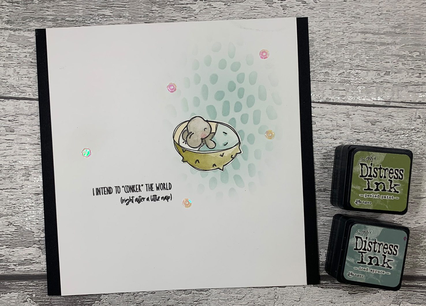 Tracey Hey "I Conkered" A6 Stamp Set - Image 3