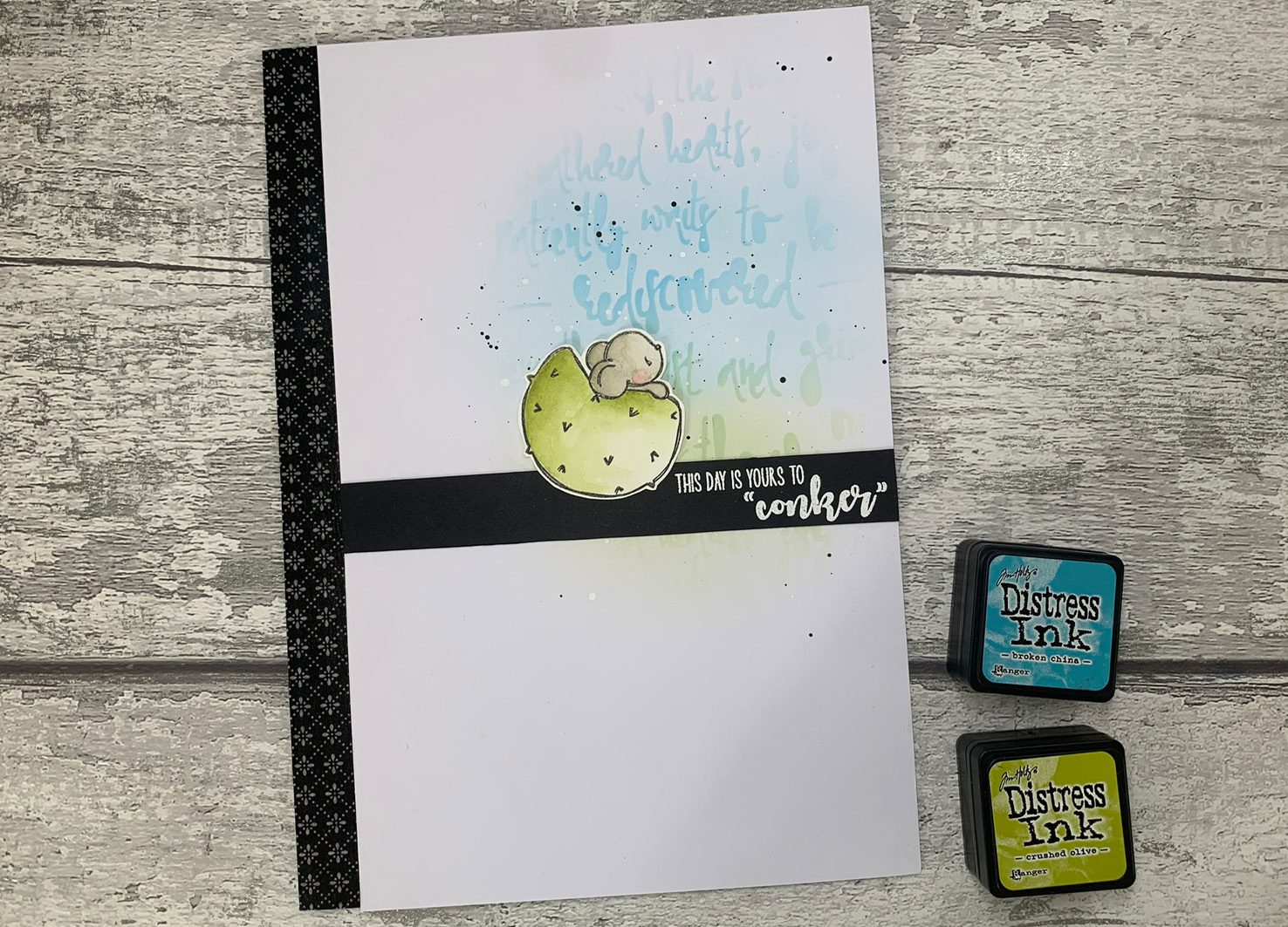 Tracey Hey "I Conkered" A6 Stamp Set - Image 5