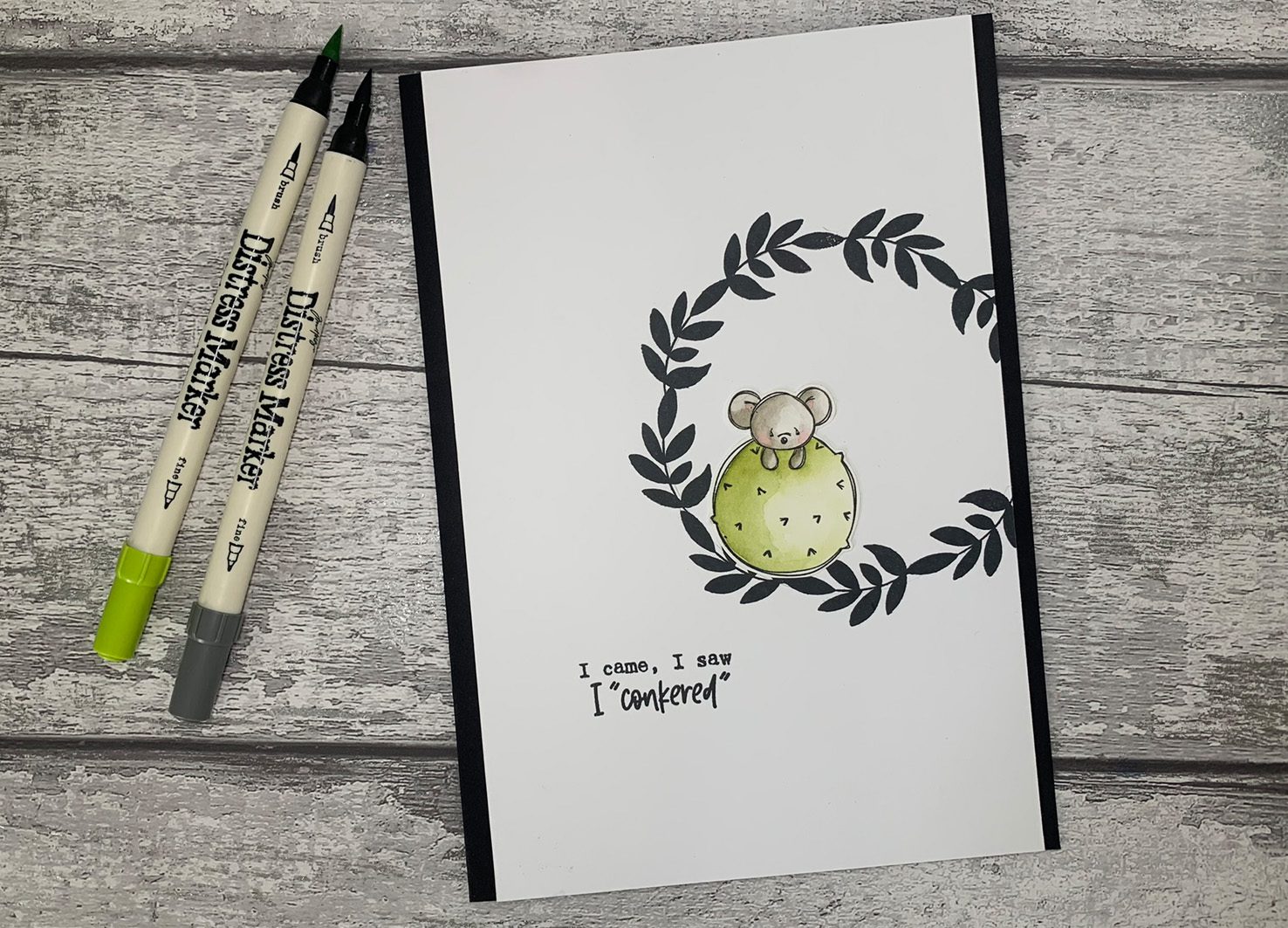 Tracey Hey "I Conkered" A6 Stamp Set - Image 6