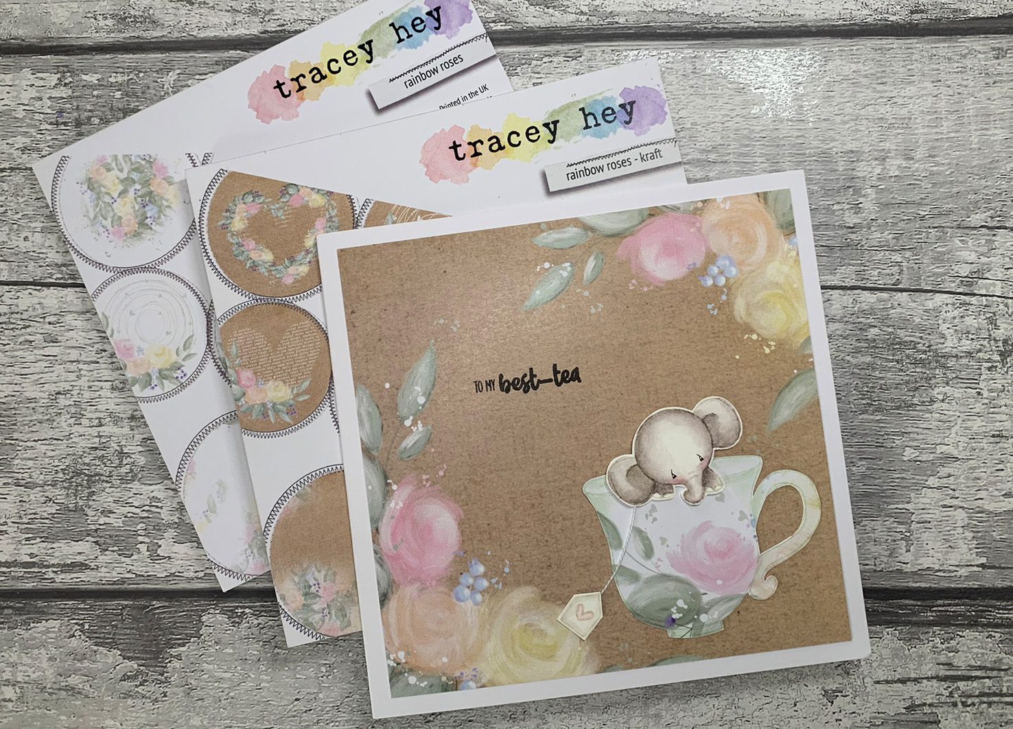 Tracey Hey "Teacup Treasures" A5 Stamp Set - Image 9