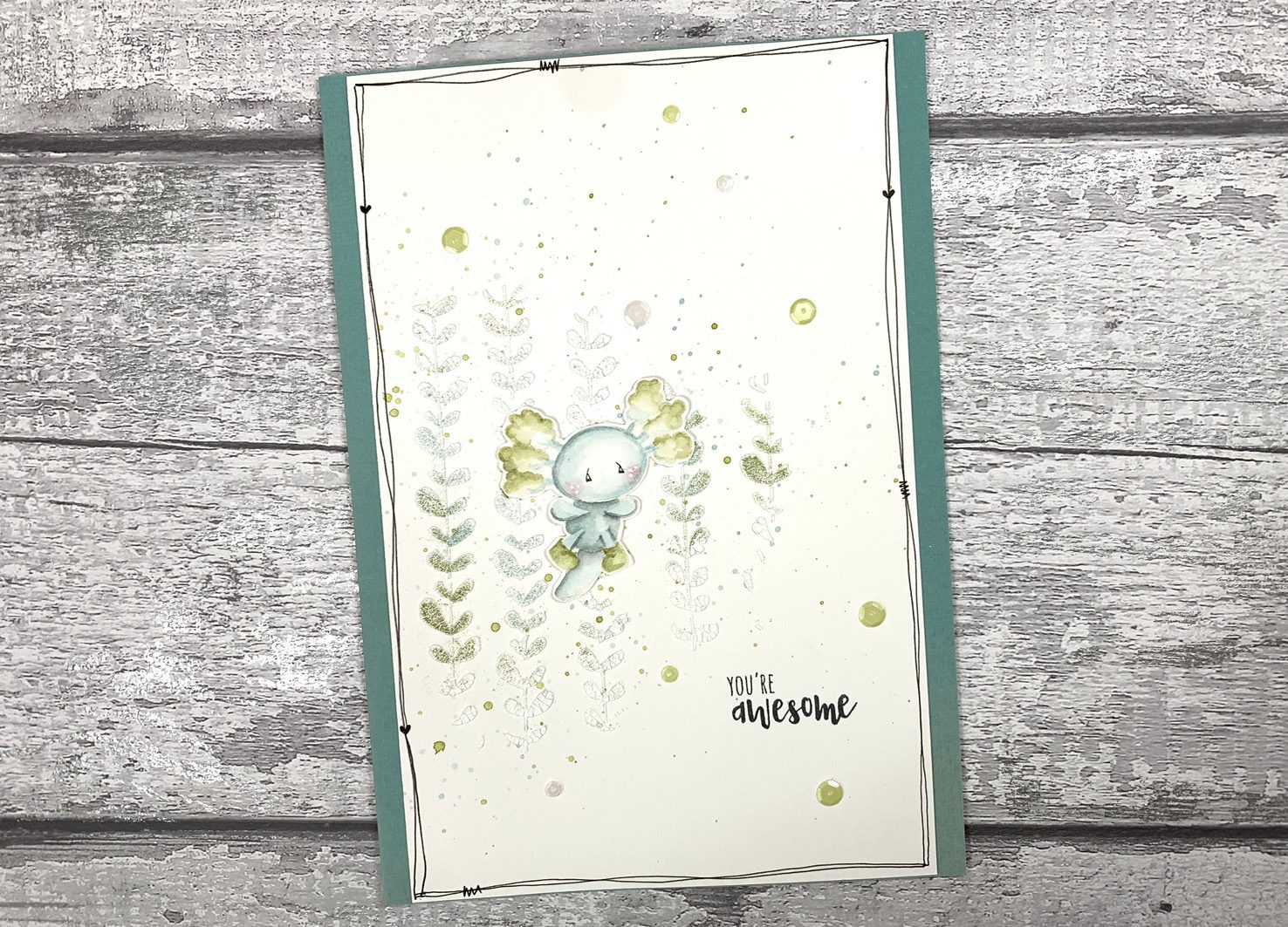 Tracey Hey "Axolotl" A6 Stamp Set - Image 4