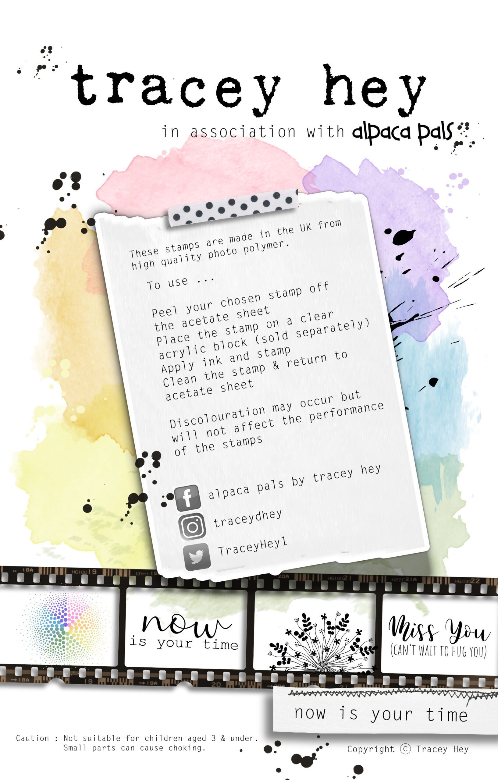 Tracey Hey "Now Is Your Time" A5 Stamp Set - Image 2