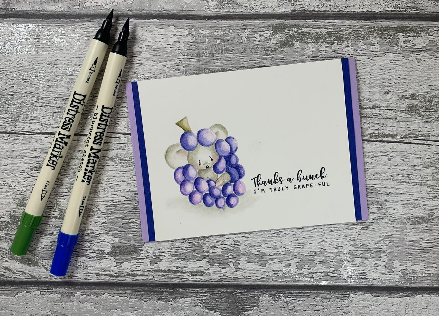 Tracey Hey "So Grapeful" A6 Stamp Set - Image 3