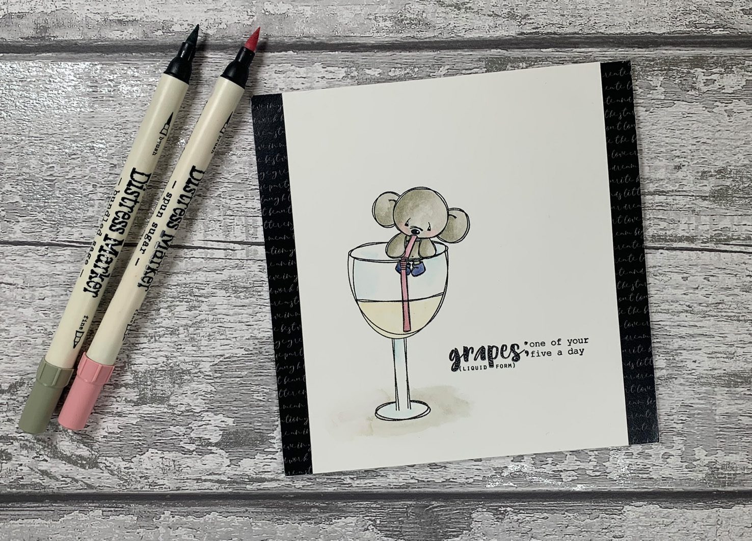 Tracey Hey "So Grapeful" A6 Stamp Set - Image 4