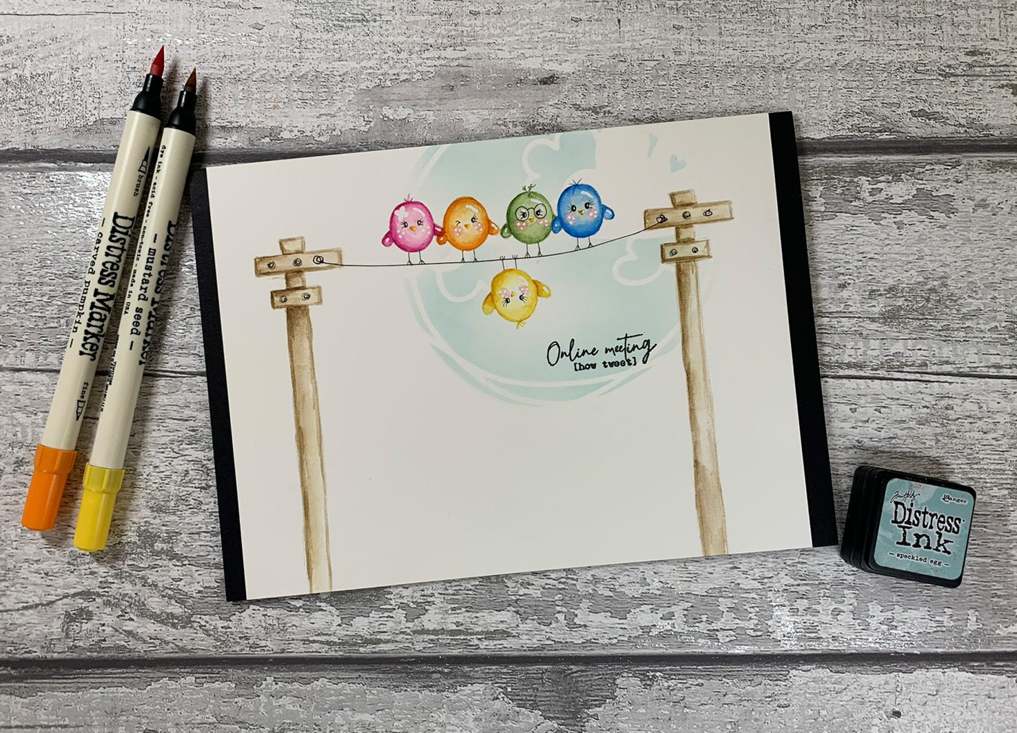 Tracey Hey "Online Meeting" A5 Stamp Set - Image 3