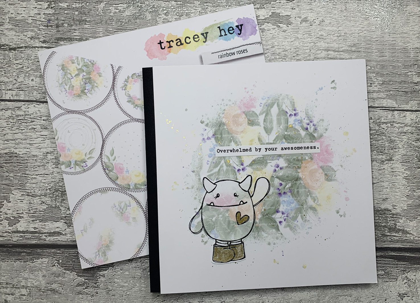 Tracey Hey "Monster Hugs" A5 Stamp Set - Image 6