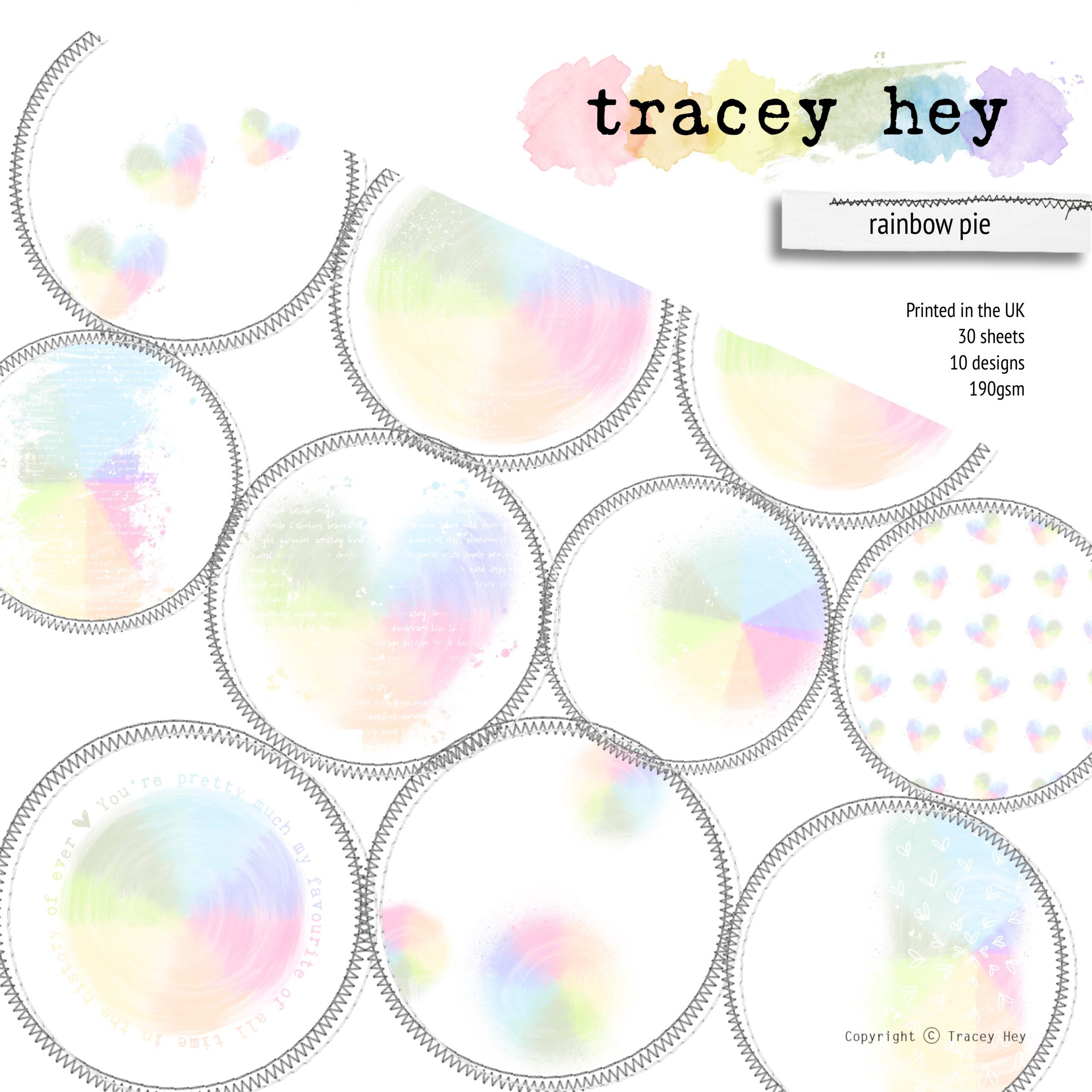 Paper Pad - Rainbow Pie