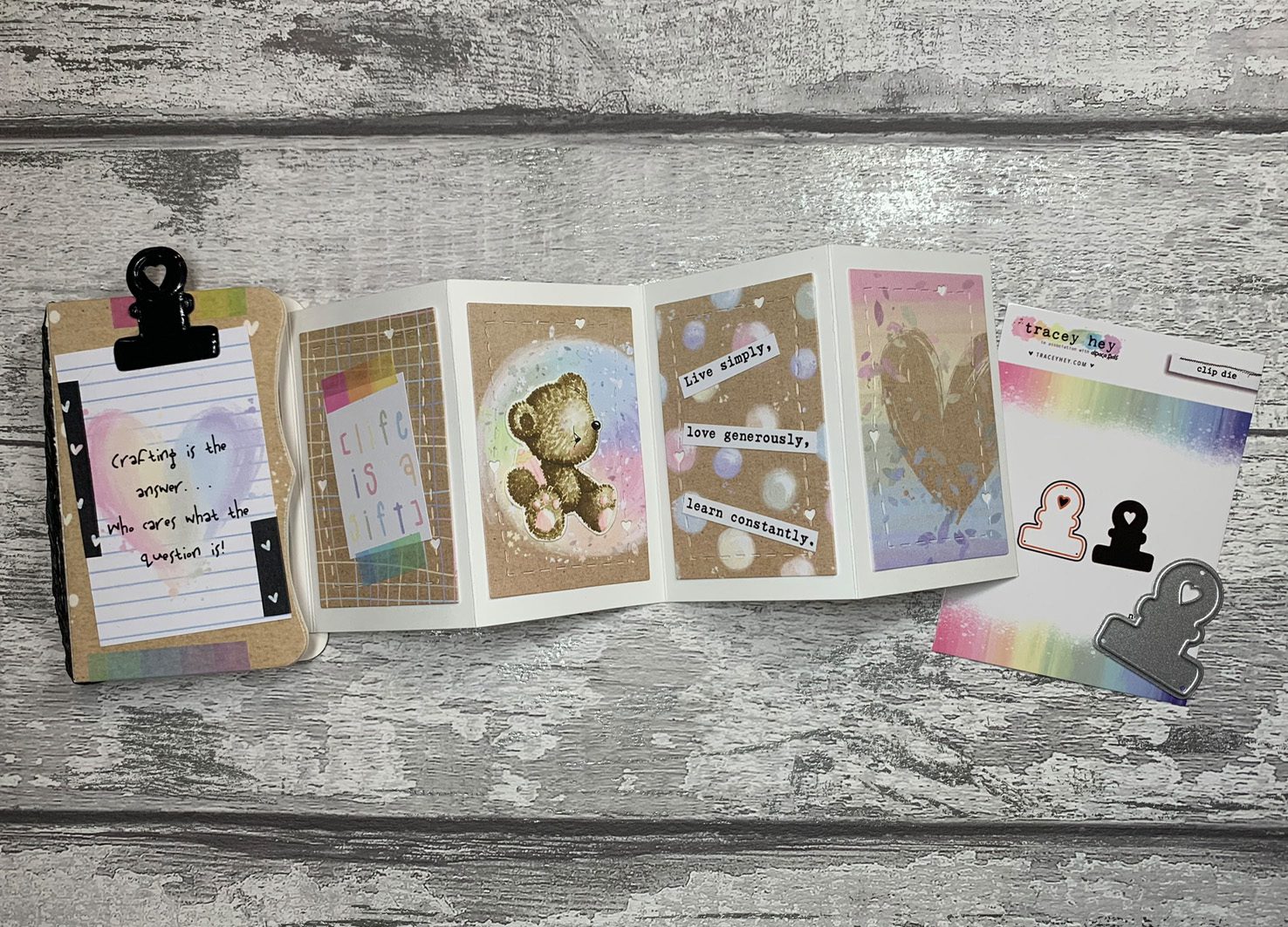 Tracey Hey "Just a Note" A5 Stamp Set - Image 3