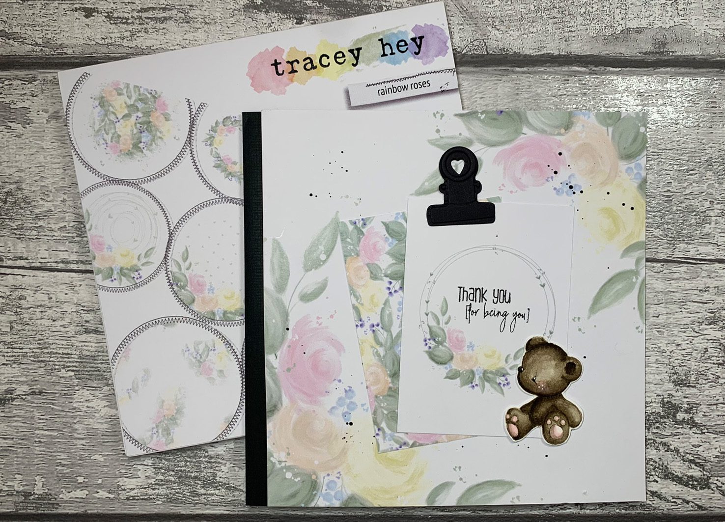 Tracey Hey "Just a Note" A5 Stamp Set - Image 7