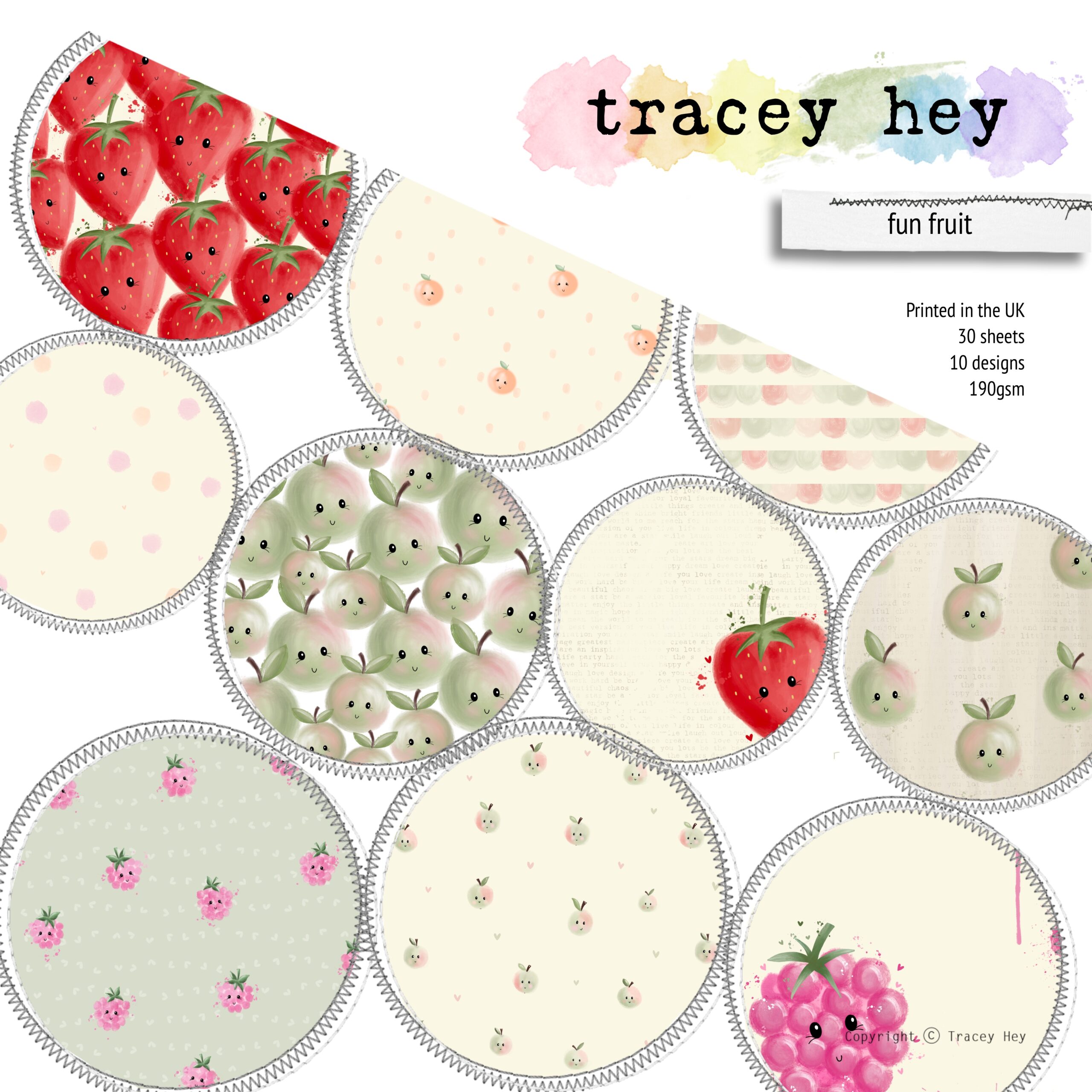 Paper Pad - Fun Fruit