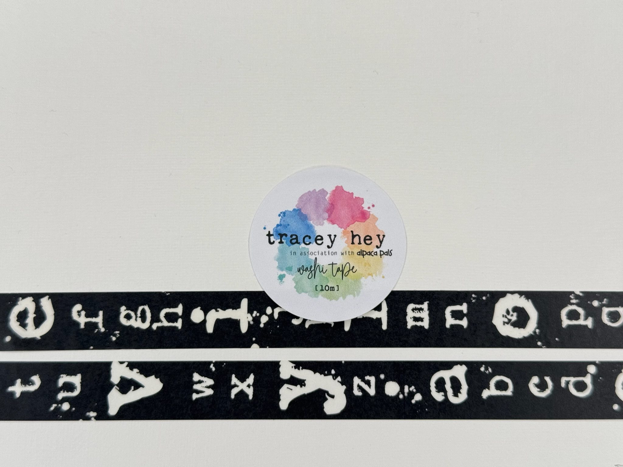 Tracey Hey Washi Tape - "Alphabet" 15mm