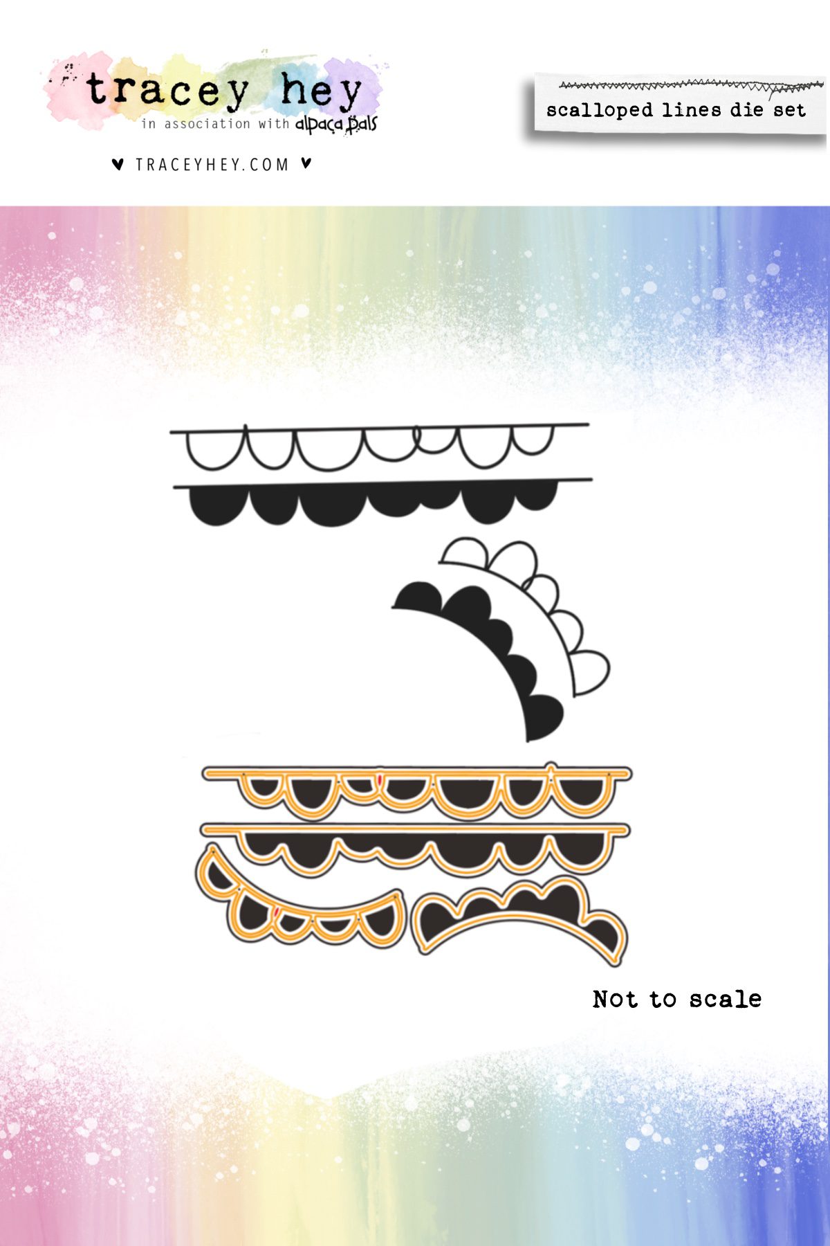 Tracey Hey "Scalloped Lines Die Set"