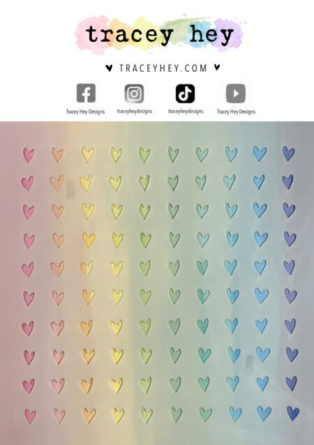 Tracey Hey "Tiny Hearts" Stencil