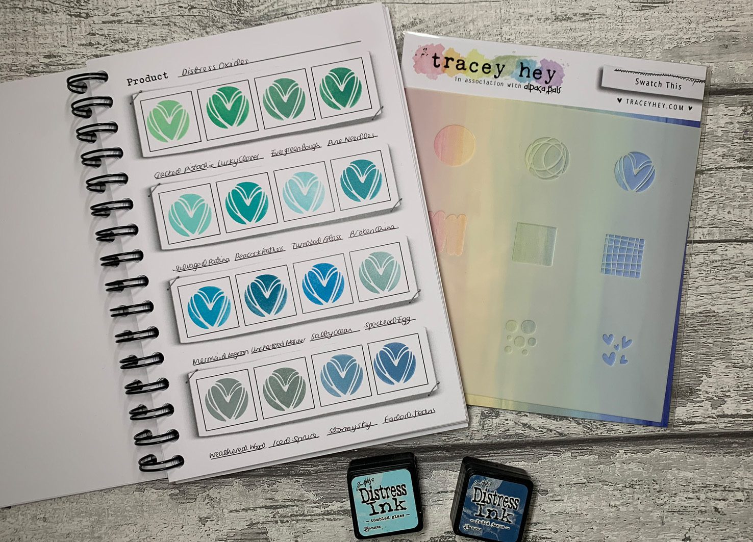 Tracey Hey - Swatch Book - "Rainbow Sparkle" - Image 5