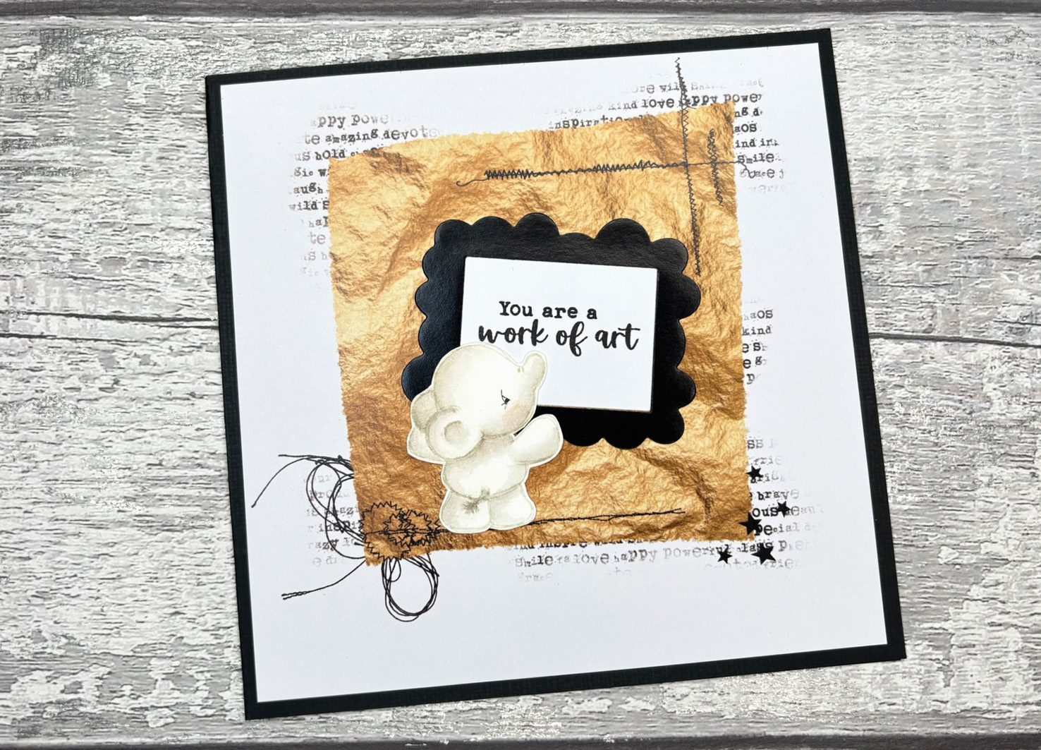 Paper Pad - Black and Gold - Image 3