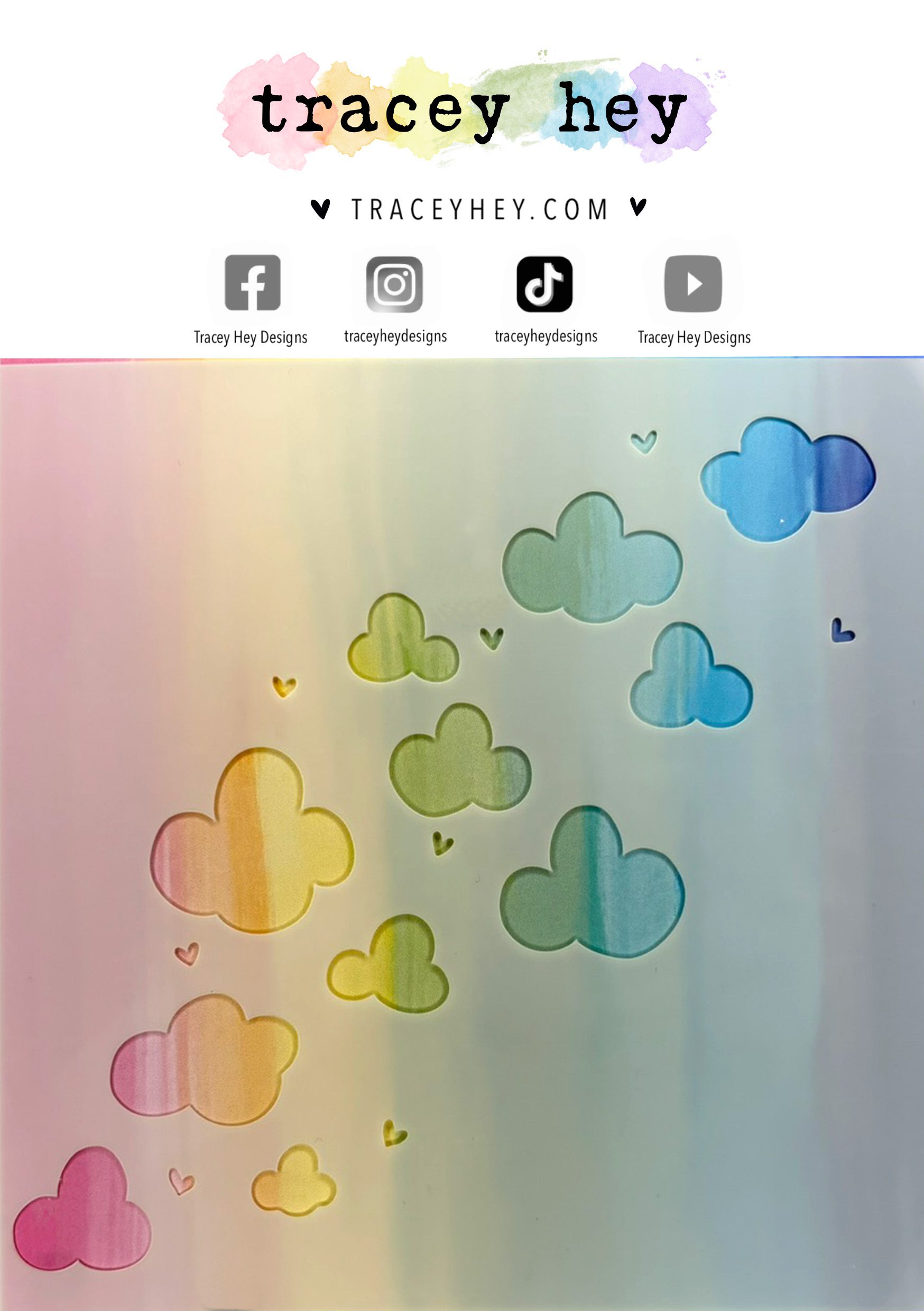 Tracey Hey "Cloud Trail" Stencil