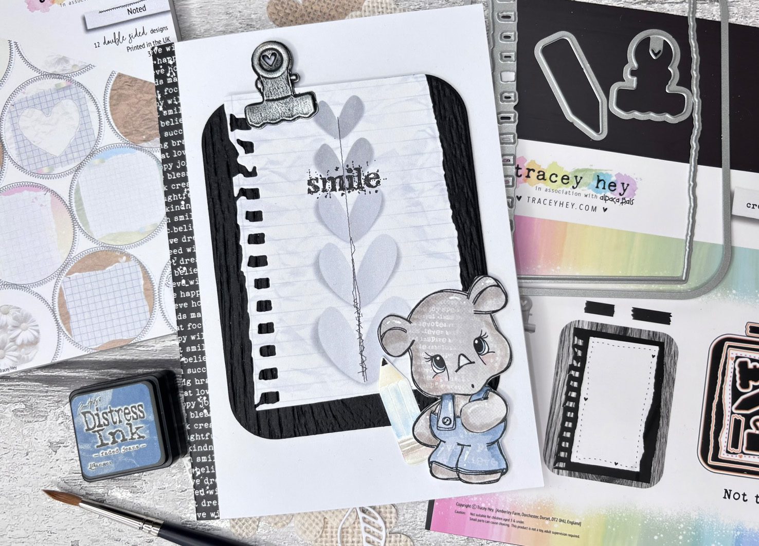 Tracey Hey "Blowing Bubbles" A5 Stamp Set - Image 10