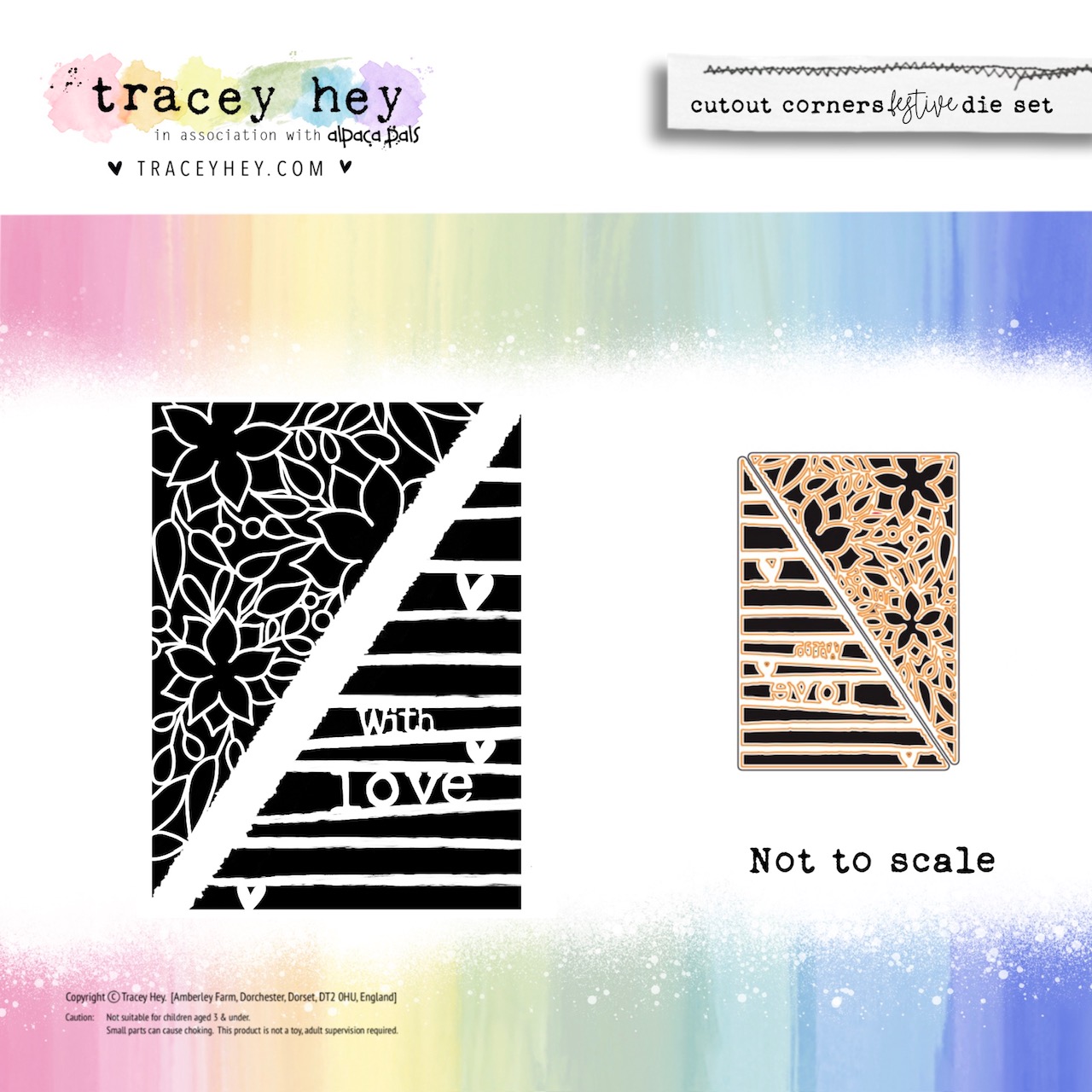 Tracey Hey "Cutout Corners Festive Die Set"