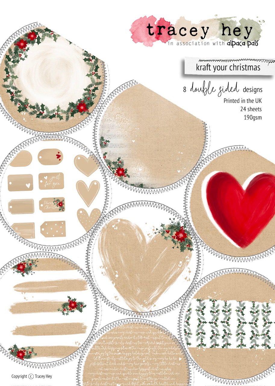A5 Paper Pad, Double Sided - Kraft Your Christmas